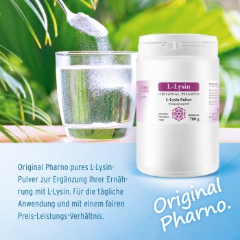 L-Lysin 700g Etikett